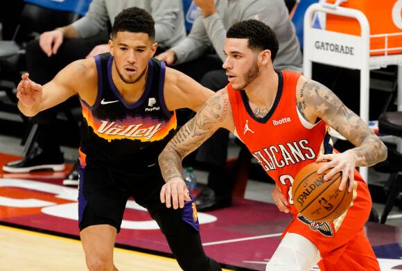 NBA-太阳6人得分上双以111-86大胜鹈鹕 艾顿13+12 克劳德21分 锡安20分