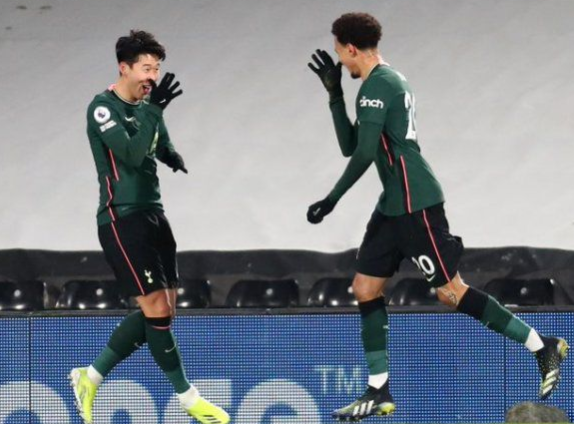 英超-热刺客场1-0小胜富勒姆 孙兴慜阿里联手造乌龙