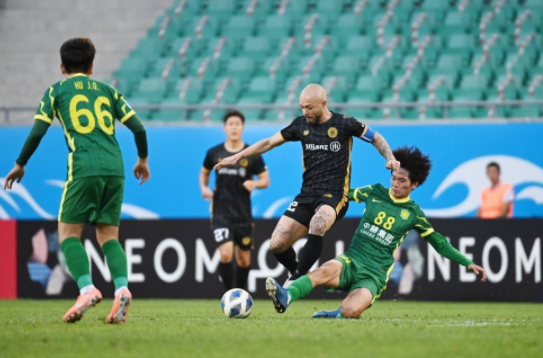 亚冠-北京国安1-1闷平联城FC 梁少文任意球圆月弯刀郭全博屡救险