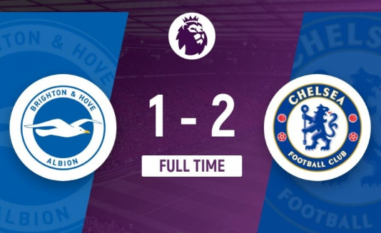 英超-四连胜！切尔西2-1布莱顿升至第六 帕尔默破门詹姆斯染红