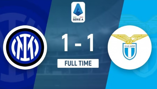 意甲-国米1-1战平拉齐奥,镰田大地、邓弗里斯破门 意甲-国米1-1战平拉齐奥,镰田大地、邓弗里斯破门