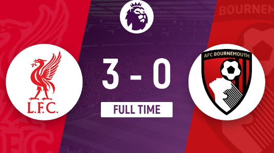 英超-利物浦3-0战胜伯恩茅斯暂登顶 迪亚斯双响努涅斯赛季首球 英超-利物浦3-0战胜伯恩茅斯暂登顶 迪亚斯双响努涅斯赛季首球