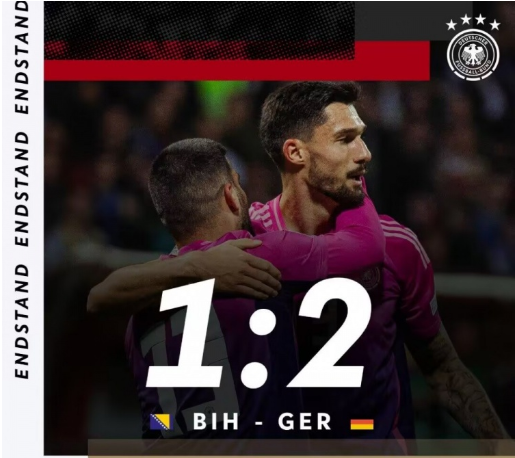 欧国联-恩达夫双响维尔茨送助攻哲科破门 德国2-1波黑 欧国联-恩达夫双响维尔茨送助攻哲科破门 德国2-1波黑