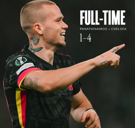 欧协联-切尔西4-1帕纳辛纳科斯 穆德里克1射2传菲利克斯双响+造点 欧协联-切尔西4-1帕纳辛纳科斯 穆德里克1射2传菲利克斯双响+造点