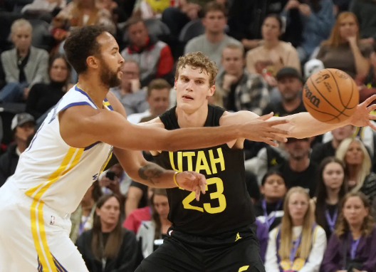 库里20分 希尔德27+6 马尔卡宁13分 爵士惨败勇士