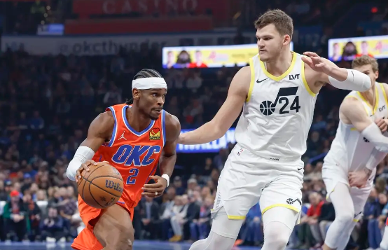 SGA三节打卡&26+6+7 杰伦威28+5 雷霆全员得分轻取爵士