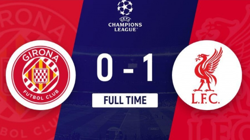 欧冠-利物浦1-0吉罗纳六战全胜领跑,萨拉赫点射制胜 欧冠-利物浦1-0吉罗纳六战全胜领跑,萨拉赫点射制胜