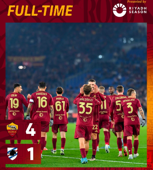 意杯-罗马4-1桑普晋级八强 多夫比克双响 巴尔丹齐远射破门 意杯-罗马4-1桑普晋级八强 多夫比克双响 巴尔丹齐远射破门