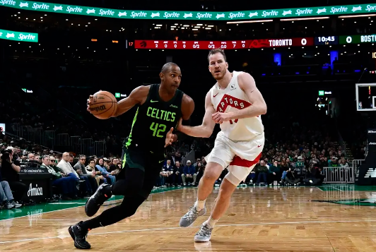 塔图姆三节23+8 巴恩斯16+13 绿军狂胜54分送猛龙11连败