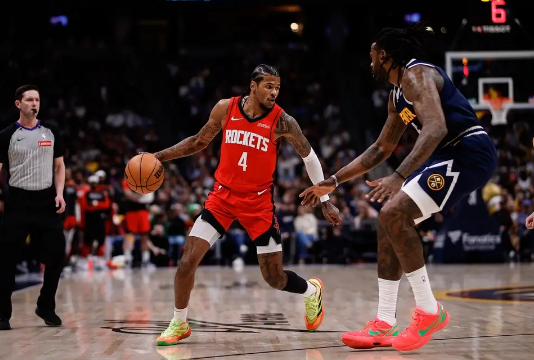 杰伦-格林三节打卡34分 约基奇缺阵 火箭轻取掘金迎5连胜！