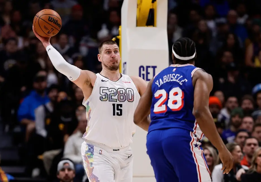 约基奇27+13+10 威少11+7+9 掘金35分大胜送76人7连败