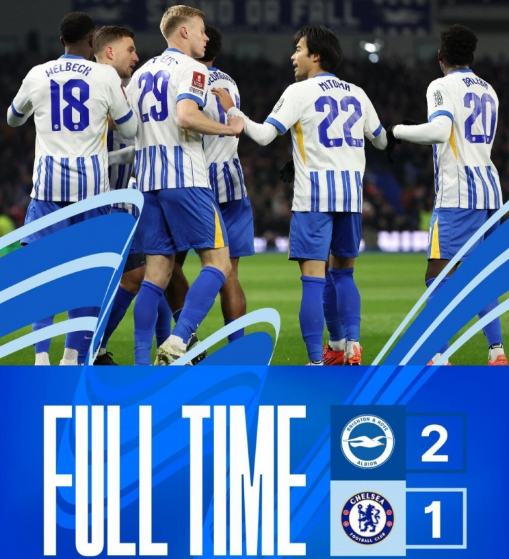 足总杯-切尔西1-2布莱顿止步足总杯32强 帕尔默造乌龙 三笘薰建功 足总杯-切尔西1-2布莱顿止步足总杯32强 帕尔默造乌龙 三笘薰建功