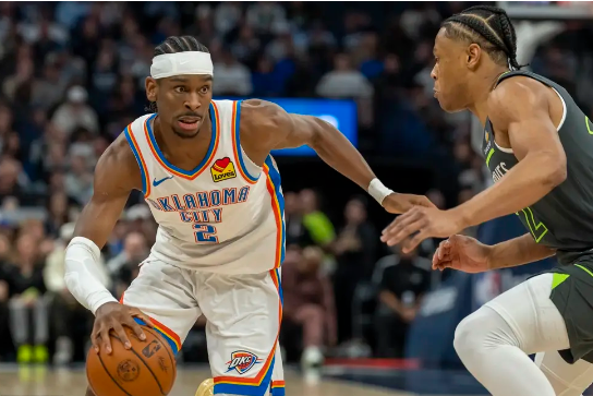 SGA37+8+8 华子29+10+7 雷霆末节连中6记三分复仇森林狼