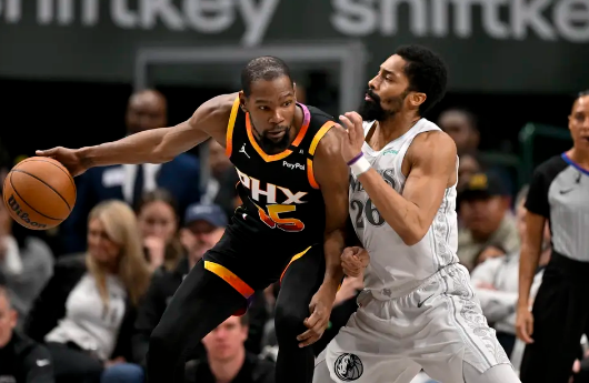 杜兰特21+9+8 布克24+6 马绍尔34+9+10 太阳送独行侠5连败