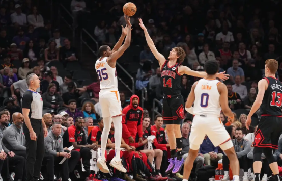 布克41分武切维奇24+6 杜兰特26分太阳127-121胜公牛