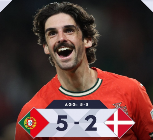 欧国联-葡萄牙加时5-3淘汰丹麦进四强,C罗破门+失点,特林康双响 欧国联-葡萄牙加时5-3淘汰丹麦进四强,C罗破门+失点,特林康双响