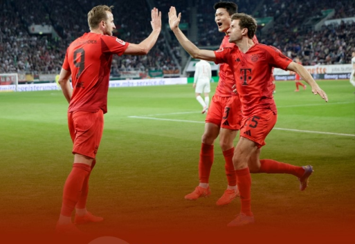 德甲-拜仁3-1奥格斯堡9分领跑！ 凯恩破门 穆西亚拉进球+伤退