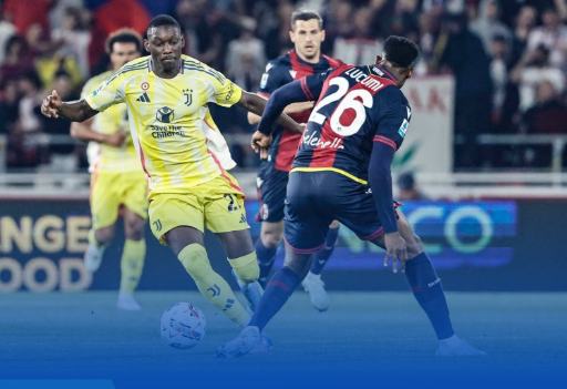 意甲-尤文1-1博洛尼亚升第4 小图拉姆破门 坎比亚索献助攻+伤退