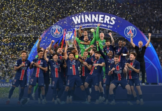 欧冠-巴黎5-0国米首度加冕欧冠冠军 19岁杜埃2射1传 登贝莱两助 欧冠-巴黎5-0国米首度加冕欧冠冠军 19岁杜埃2射1传 登贝莱两助